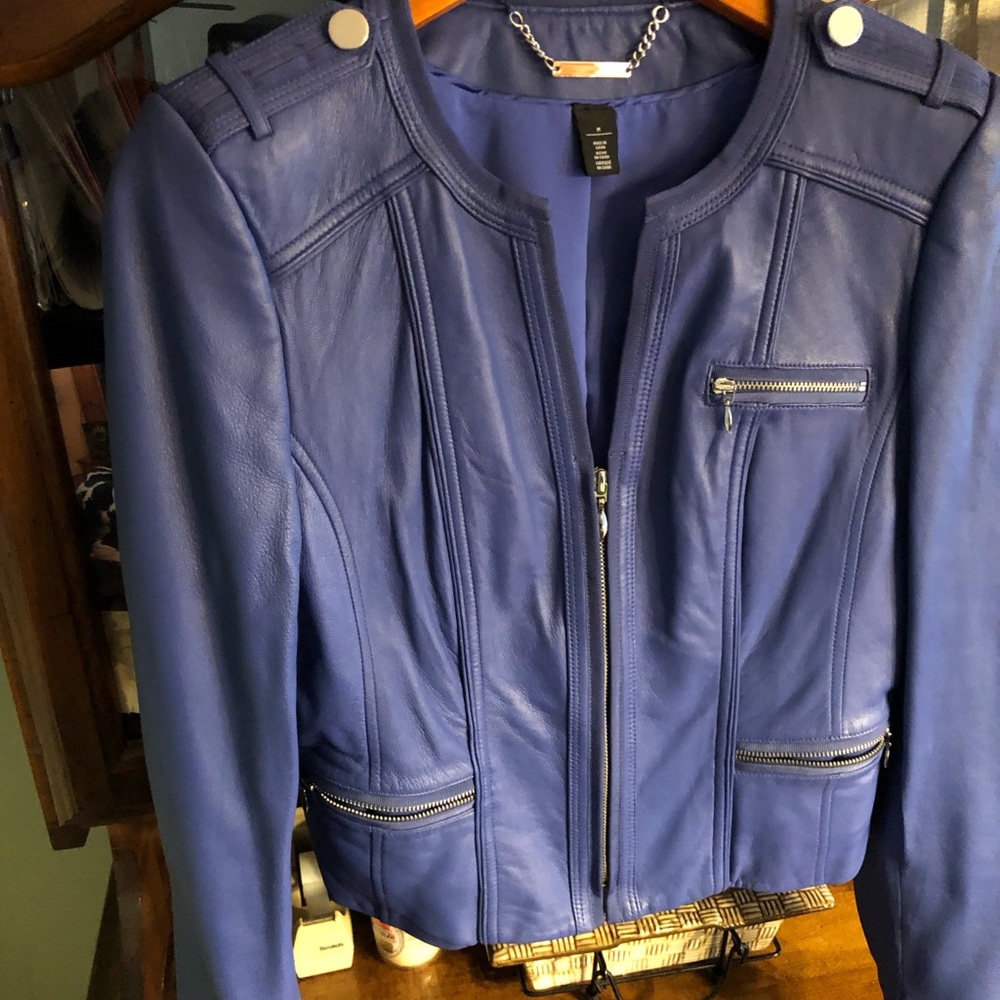 Purple Leather Jacket